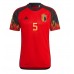 Belgien Jan Vertonghen #5 Hemmakläder VM 2022 Kortärmad